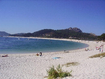 Playa de las islas Cies