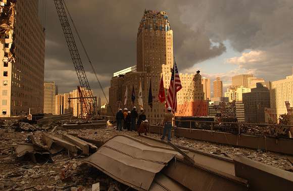 Fotografia de la zona cero en la ciudad de Nueva York, tomada por Andrea Booher el 28/09/2010