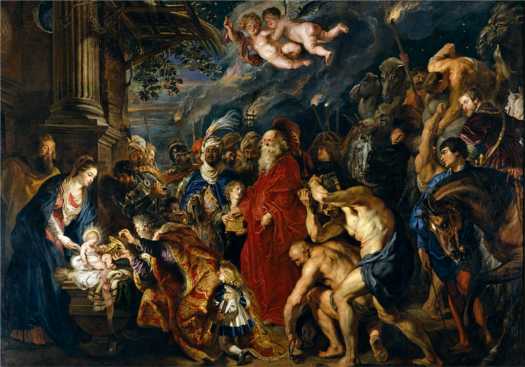 La adoración de los Reyes Magos de Rubens (Museo Español del Prado)